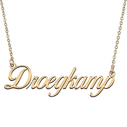 HUAN XUN Customized Custom Simple Any Name Necklace