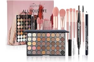 WASAIGGON All in One Eyeshadow Palette Makeup Set,Makeup Kit for Women Full Kit, All in One Makeup Set,Include Eyeshadow&Facial Palette &Eyebrow&Eyeliner EyeShadow Brush (SET002A（12Pcs Makeup）)