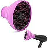 Travel Hair Dryer Diffuser Foldable Hair Dryer Diffuser Profession Blow Dryers Diffusers Attachment for Nozzle 1.57 inches to 1.96 inches(COLOR:Purple)