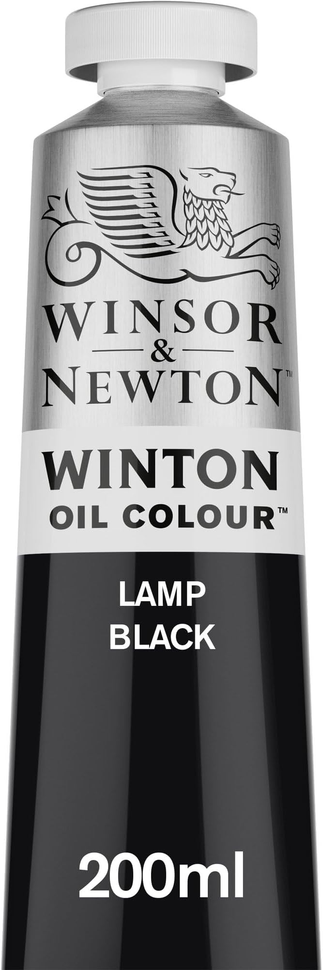 Winsor & Newton Winton Oil Colour Lamp Black 200ml 1437337 USA Made