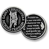 Cathedral Art Saint Christopher Pocket Token, 1-Inch,White, Sand