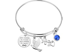 HOLLP 1920 Sorority Navy Jewelry Not Sisters by Blood But Sisters by Heart Pigeon Bracelet Sister Gift Sorority Gift Greek Sorority Inspired Gift for Finer Women