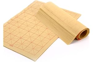 Teagas Chinese Calligraphy Brush Ink Writing Grid Sumi Paper/Xuan Paper/Rice Paper for Chinese Calligraphy Brush Writing Sumi Set