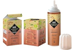 Kit Barman Moscow Mule Easy Drinks Limão E Gengibre + Espuma