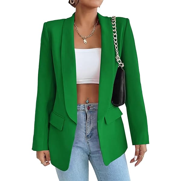 Women Patchwork Denim Blazer Dressy Work Casual Plaid Fringe Lightweight  Jean Suit Jacket at Amazon Women's Clothing store