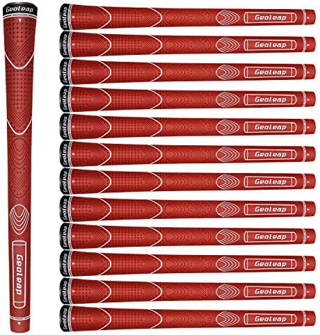Geoleap Glory-T Rubber Golf Grips Set of 13- Standard Size, 6 Colors Optional, Thumb Pattern, Soft Feel, Anti-Slip, Comfortable Hybrid Golf Club Grips. Geoleap Glory-T Rubber Golf Grips Set of 13- Standard Size, 6 Colors Optional, Thumb Pattern, Soft Feel, Anti-Slip, Comfortable Hybrid Golf Club Grips.