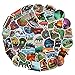 Outdoor Adventure Tourism Theme Stickers Pack 50-Pcs Decals of Laptop Stickers Decals for Cars Motorcycle Portable Luggages Laptops Waterproof Sunlight-Proof (Outdoor Landscape)