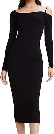 helmut lang one shoulder dress