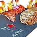 Kona Best BBQ Grill Mat - Heavy Duty 600 Degree Non-Stick Mats (Set of 2) - 7 Year Warranty primary