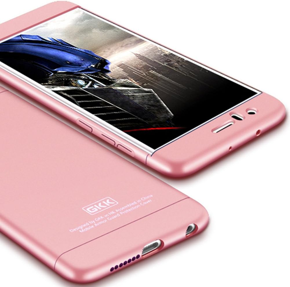 Honor 8 Case,GKK Double Dip Ultra Slim Knight Series For Huawei Honor 8 Hybrid PC [HARD] Full Protection Matte Phone Case (Rose Gold)
