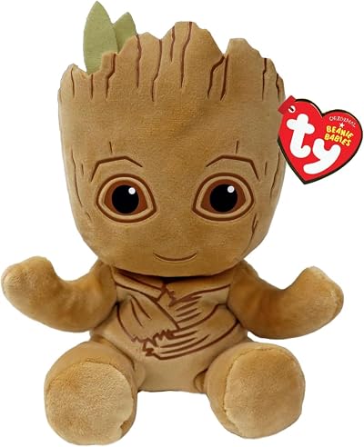 TY Groot Marvel Avengers Beanie Babies Regular Plush Toy Licensed Collectible