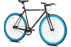 AVASTA Single-Speed Fixed Gear Urban Commuter Fixie Bike Flip Flop Hub Bicycle, Multiple Colors