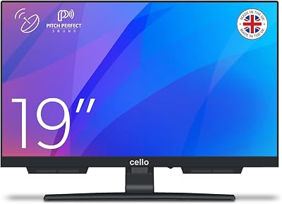 Cello 19 inch LED TV C1924SH Freeview Satellite Easy Setup Frameless UK Made