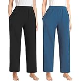 Pintage Women's Petite Cotton Lounge Pants Petite Length