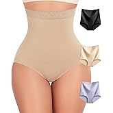 FINETOO Womens Tummy Control Shapewear Underwear High Waisted Seamless Panties Girdle Full Coverage Postpartum Briefs