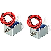 uxcell Miniature Solenoid Valve 2 Position 3 Way DC 12V 0.2A Air Solenoid Valve, 2pcs