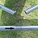 Top Lander Adjustable Tent Tarp Poles Folding 3 Section Dual Size Steel Camping Tent Accessories for Headroom Canopy Porch Awning Sun Sails Support
