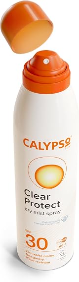 Calypso Clear Protect Dry Mist Spray SPF30 175ml Water Resistant UVA UVB view 4