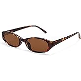 GUVIVI Retro Oval Sunglasses for Women 2026 90s Small Chic Cat Eye Sun Glasses Sunnies Lightweight Shades