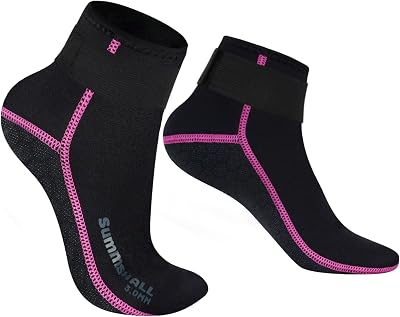 Summshall Neoprene Socks 3mm Wetsuit Thermal Anti Slip Sole Unisex