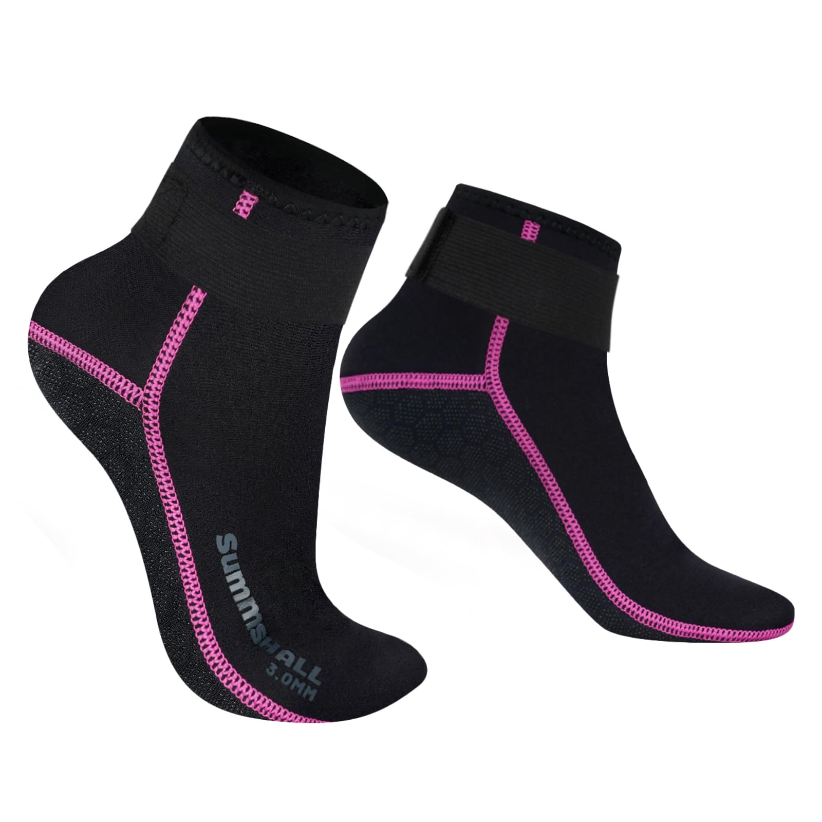 Photo 1 of Summshall Neoprene Socks 3mm Wetsuit Socks Keep Warm Anti-slip Diving Socks for Men Women Low Cut Swim Socks Water Sport Snorkeling Swimming Surfing Sailing, M/US 8-9/EUR39-40