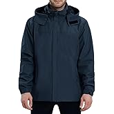 ACCNUO Rain Jacket Men Waterproof Lightweight Mens Rain Jackets Waterproof With Hood for Golf Hiking Travel