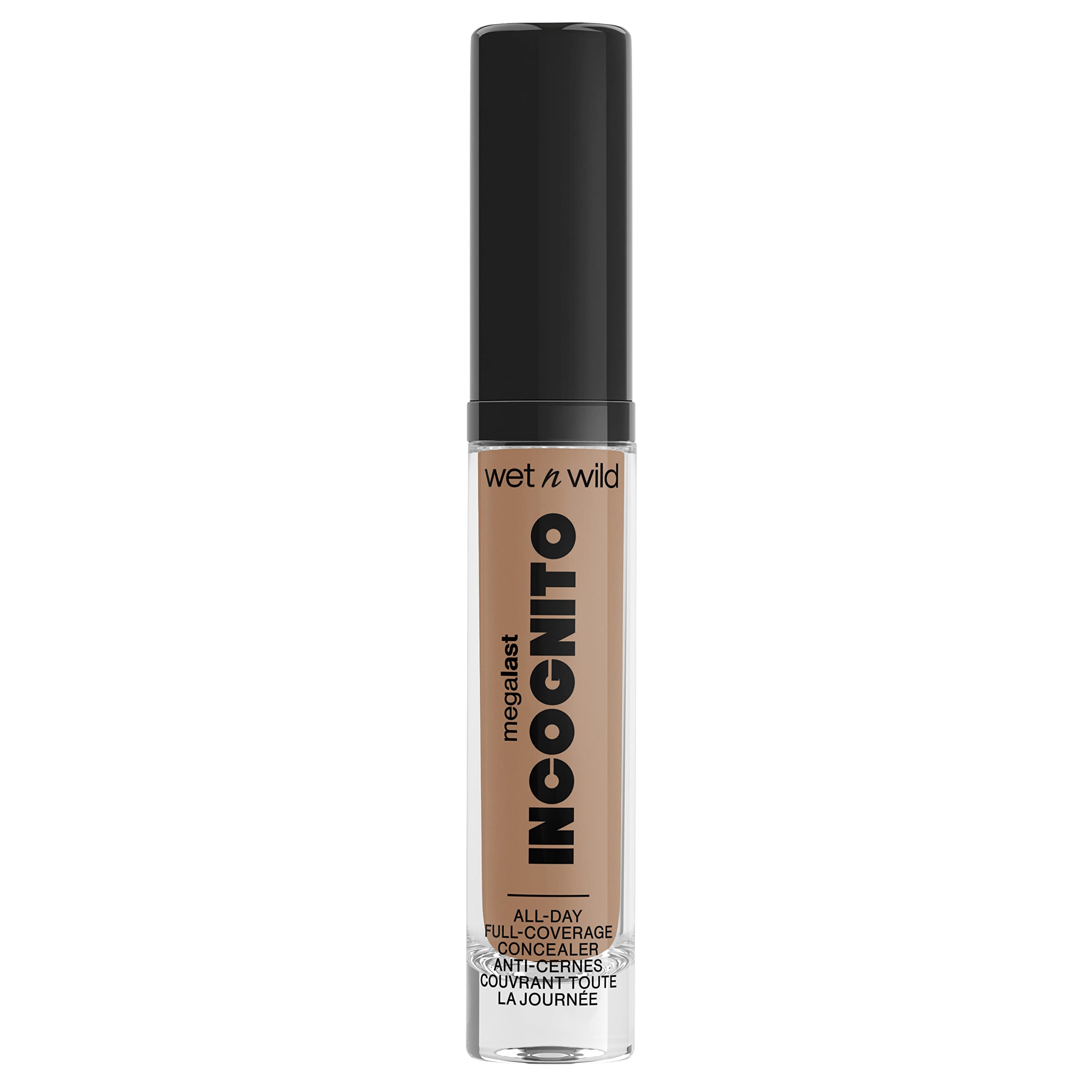 Wet n Wild Megalast Incognito Full-Coverage Concealer, Long-Lasting Matte Liquid Concealer for Dark Circles & Blemishes, Hydrating with Shea Butter, Light Medium — image 1