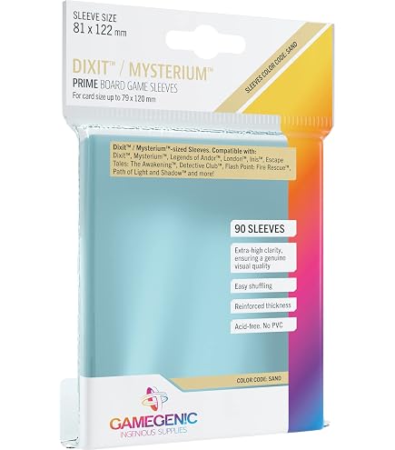 Amazon.com: Sleeves: Gamegenic Prime Scyythe/Lost Cities (80), Various  (GG1043) : Toys & Games