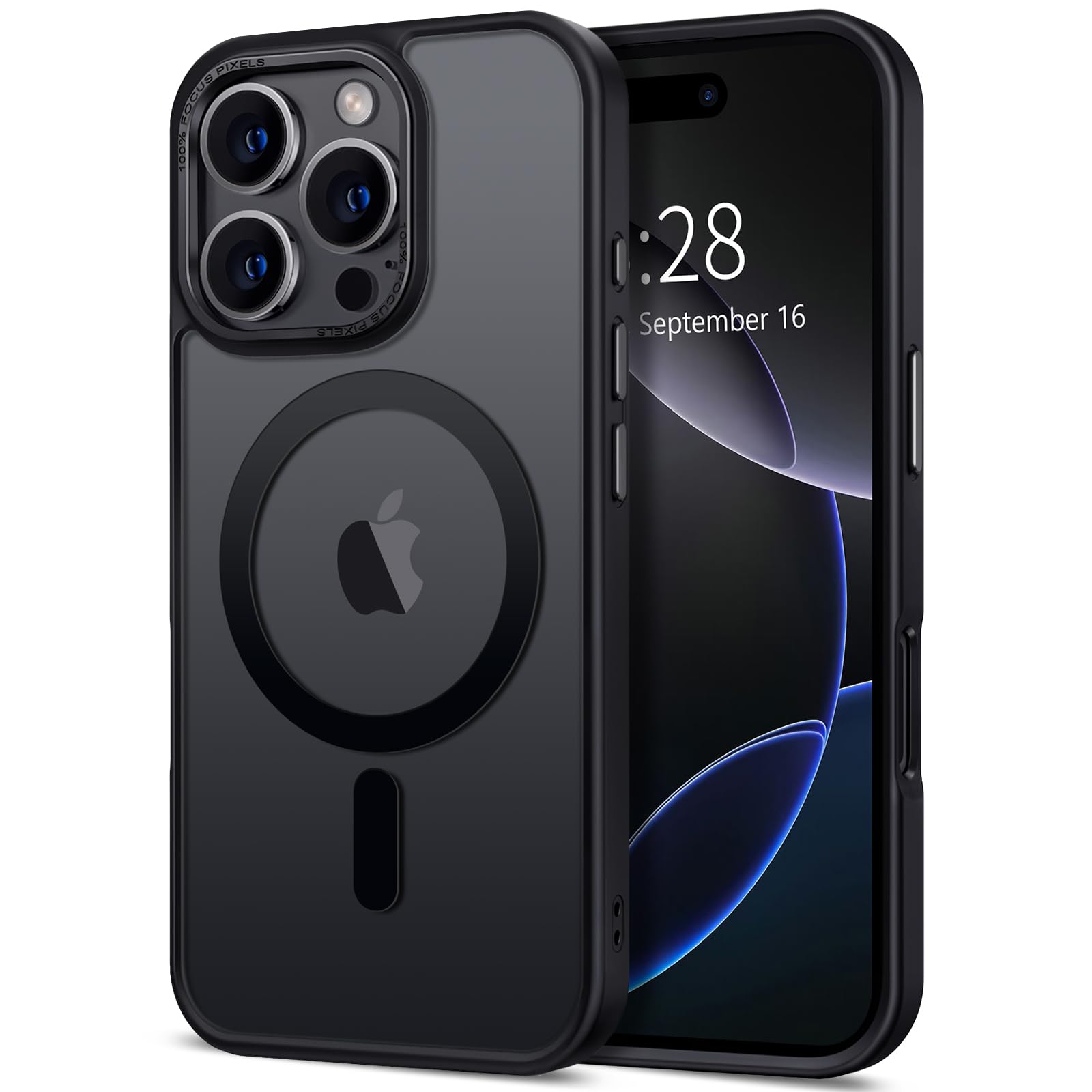 Photo 1 of ****USED***
Hython Case for iPhone 16 Pro Max Case Magnetic Translucent Matte Phone Cases 6.9" [Compatible with MagSafe] Thin Slim Fit Shockproof Bumper Hard Protective Cover for Women Men Girls, Frosted Black
