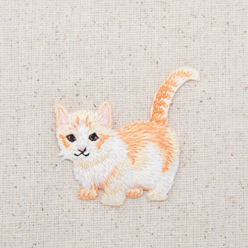 Cream Kitty Cat - Kitten - Pets - Iron on Embroidered Patch Applique