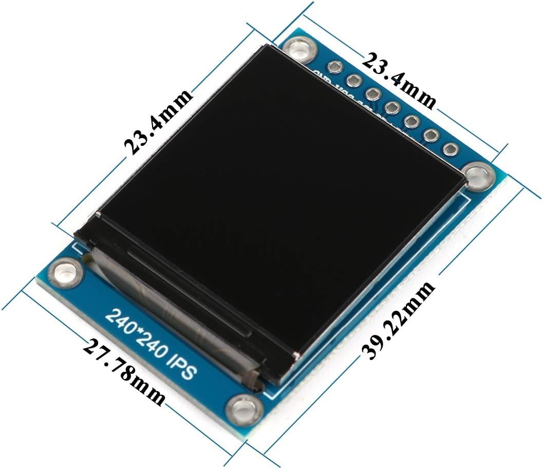 DollaTek 1.3 inch TFT LCD Screen Display Module 240 x 240 IPS 65K Full Color 3.3V with SPI Interface ST7789 IC Driver for 51 STM32 - Image 5