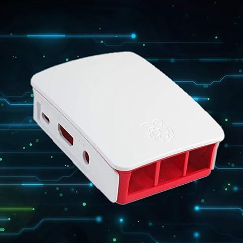 Mazuer Raspberry Pie 3 Shell Raspberry Pi Estuche 3b + Caja de protección Especial Estuche para computadora Carcasa roja y Blanca (Color: Rojo y Blanco)