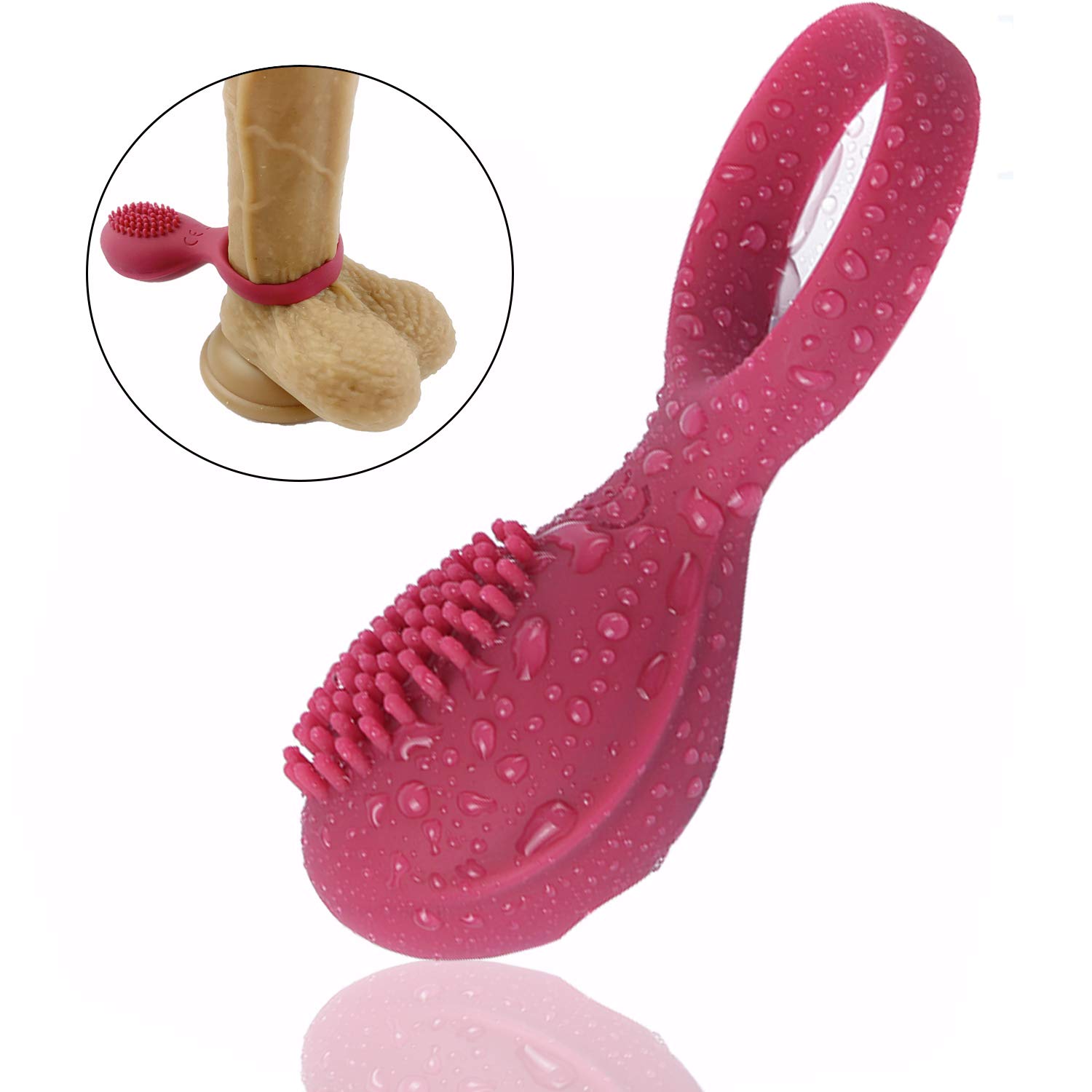 Penis Ring Vibratoren mit Clitoris Massager für Paar Sex-Spiel, Treediride Schwanz Ring Vibrator aufladbares bleibendes erektiles Sex-Spielzeug für Männer