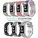 MoKo Christmas Band Compatible with Fitbit Charge 2, Soft Silicone Adjustable Replacement Sport Strap Band for Fitbit Charge 2 Heart Rate + Fitness Wristband, Skull