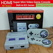 super classic mini HD TV NES game SN-02 bulit-in 821 games console 8 bit games home entertainment system