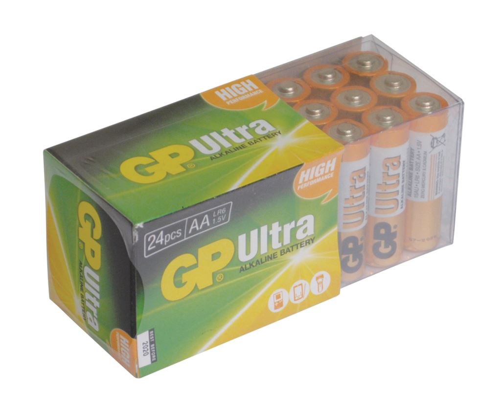 GP Batteries Ultra Alkaline Batteries (AA 24 Pack)