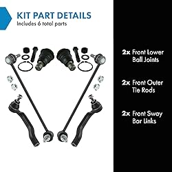TRQ Front Steering & Suspension Kit Ball Joint Sway