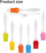 JEOPKO 6 Pcs Silicone Basting Brush Set Heat Resistant Pastry Baking Grilling view 2