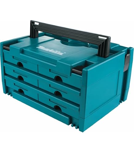 Magliner マグライナー　スライド引き出しボックス Makita P-84311 MAKPAC 4 Drawer Interlocking Case, 8-1/2