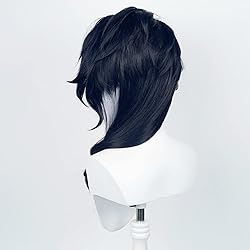 XiongXiongLe Dark Blue Wig for Pantalone Cosplay