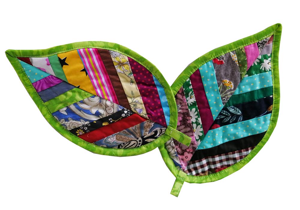Leaves Pot Holders for Kitchen hot Pads 100% Cotton Set of 2 Heat Resistant for BBQ/Cooking/Baking/Grilling/Microwave/Barbecue
