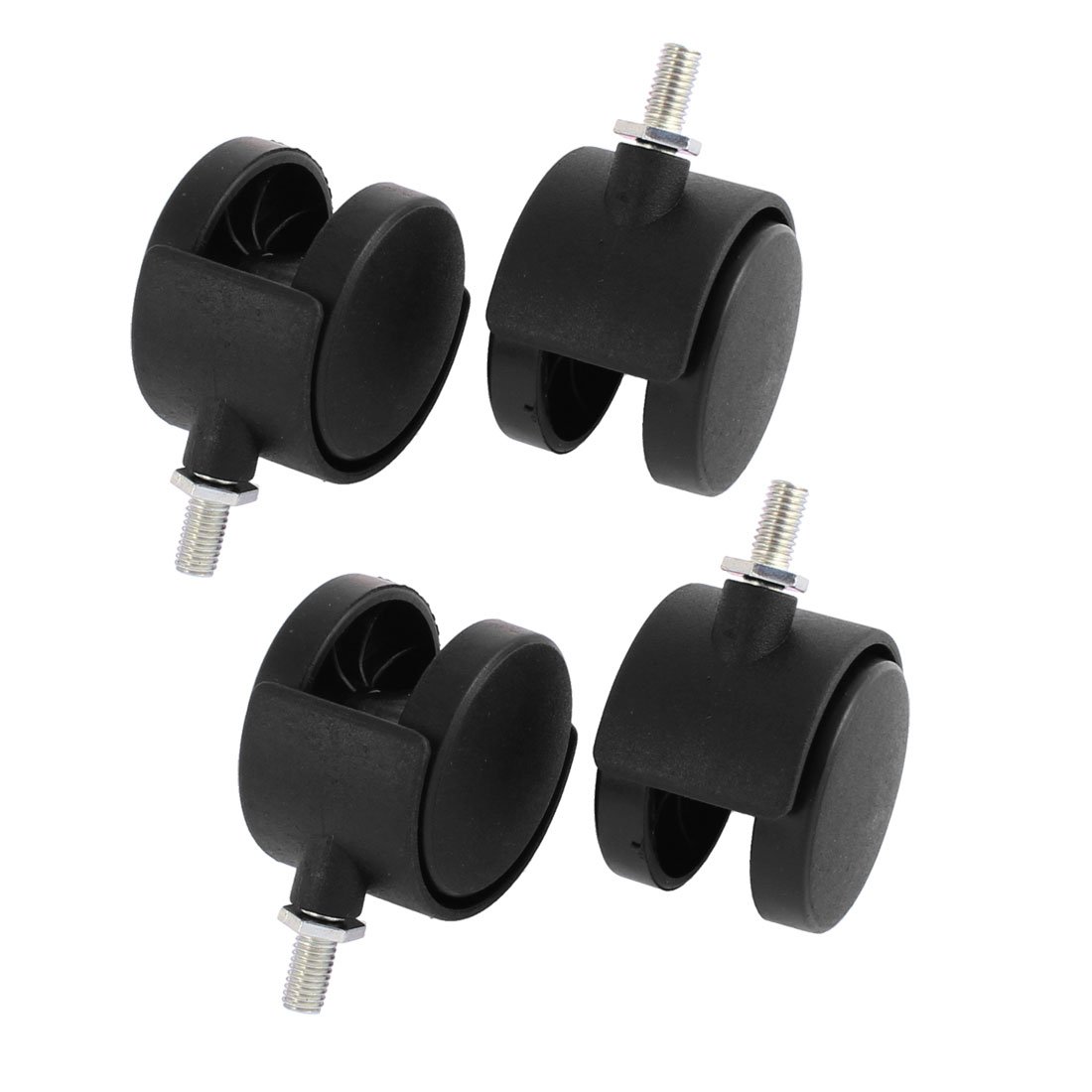 Aexit Office Chair 8mm Thread Stem 2" Dia Double Wheels Swivel Caster 4 Pcs (6157dad0d7f9d675112a1505dec7a654)