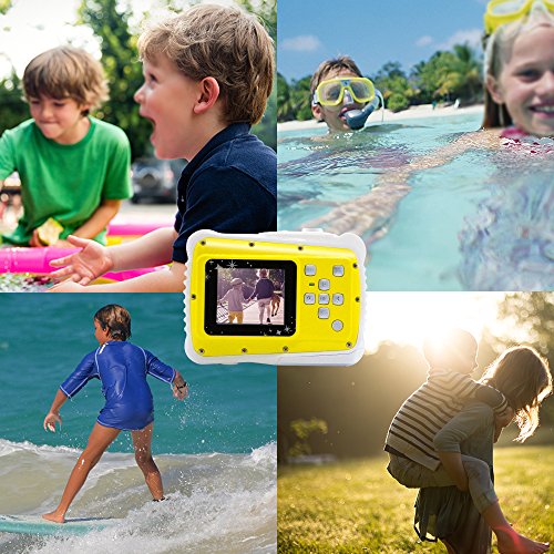 Digital-Camera-for-Kids-Vmotal-kids-waterproof-camera-20-Inch-TFT-Display-Children-Kids-Digital-Camera-Yellow