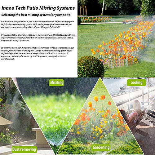image for Innoo Tech Misting Cooling System 26.2FT (8M) Misting Line + 11 Brass 