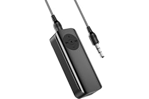 LOFICOPER Bluetooth Transmitter Receiver, Aux Bluetooth Adapter for Car, Support TF Card, Hand-Free Call, Navigation, Car & Home Stereo, TV, Headphones