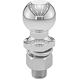 CURT 40038 Chrome Trailer Hitch Ball - 2 Inch Ball, 12,000 Lb Capacity, 1" Shank Diameter