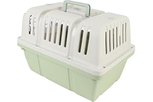 Dog Kennel, Portable Fashion Crate for Pets, Airline Approved Pet Carrier, Durable Plastic Shell, Large Space Dog Crate for H