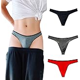 WOWSKY Men's Cotton Thong Sports T-Back - Comfortable and Stylish 3 Pack