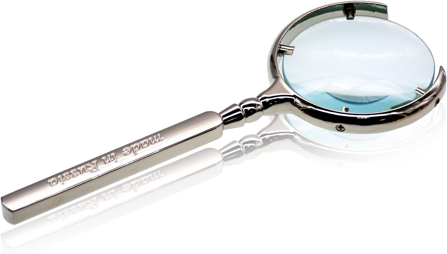 JLERU Hand held Classic Magnifier Glass 70 mm 10X Magnification
