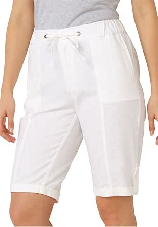 Woman Within Plus Size Cuffed Bermuda Shorts at Amazon Womenâs Clothing store